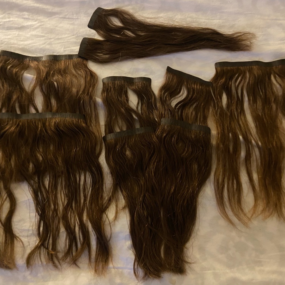 Clip in hair extensions